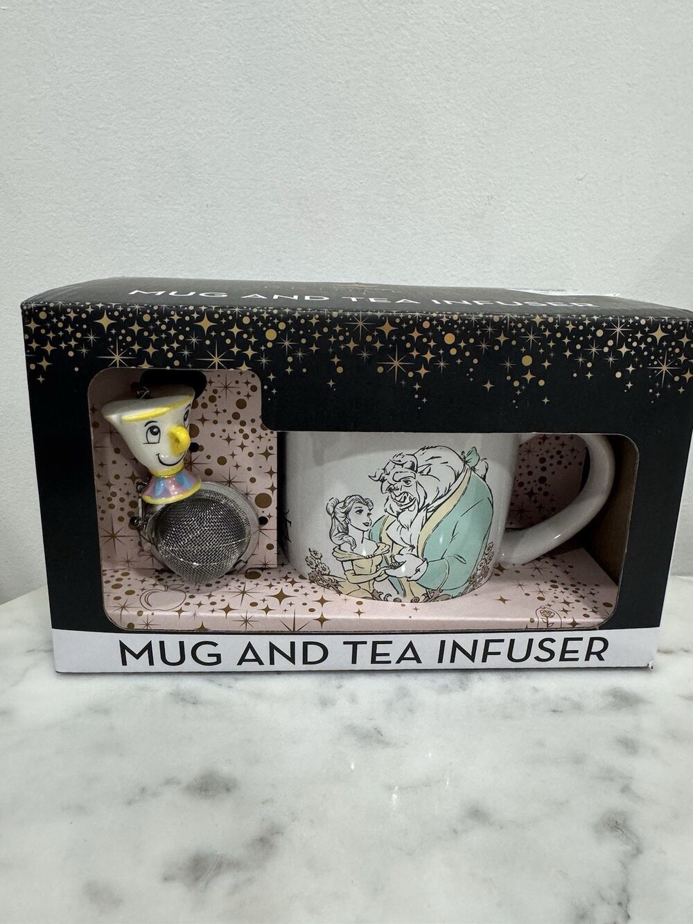 Disney Princess Beauty And The Beast Mug And Tea Infuser - Brand New